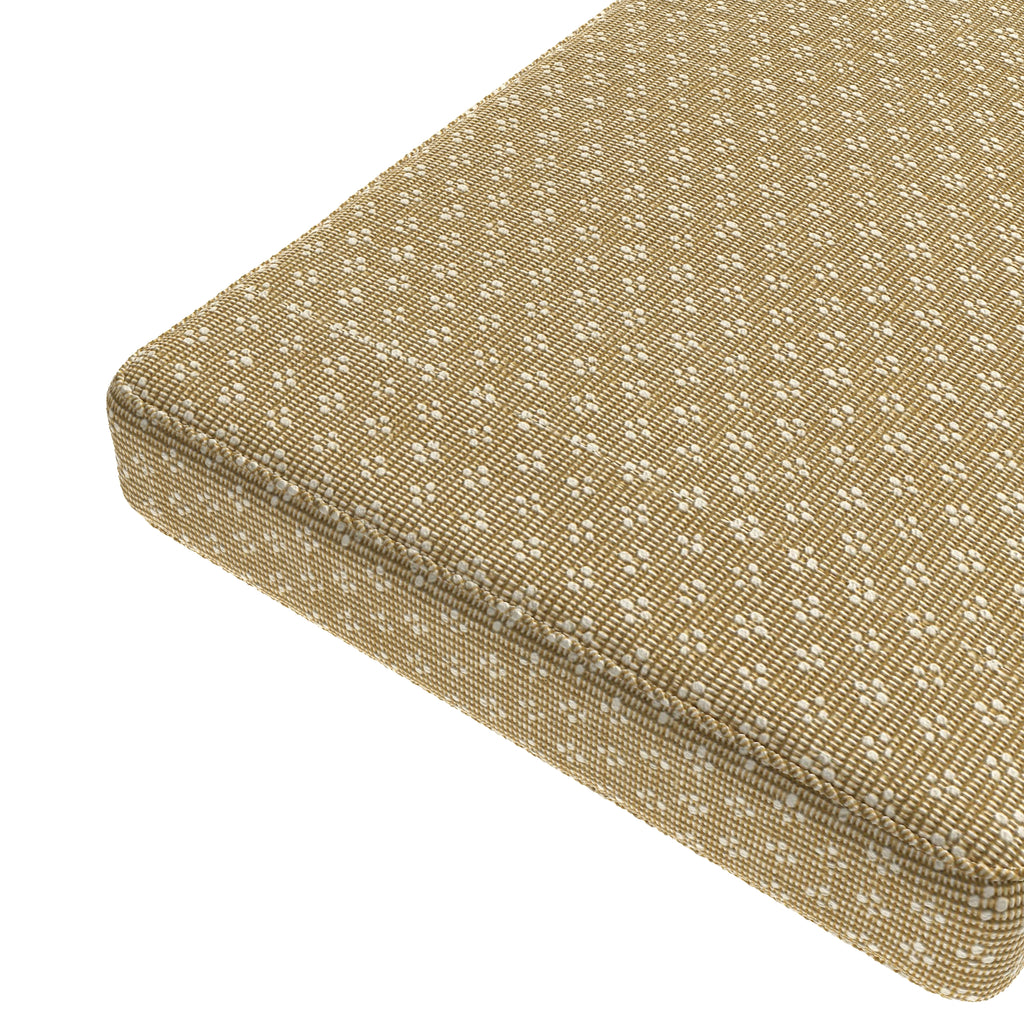 Custom Bench Cushion in Ditsy - Saddle