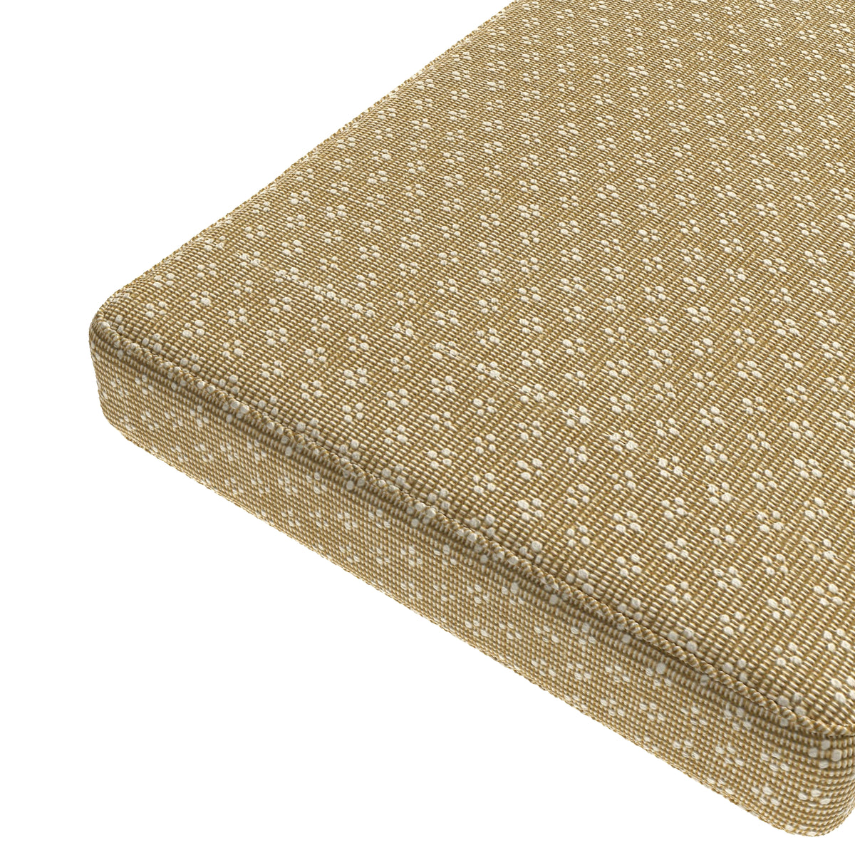 Custom Bench Cushion in Ditsy - Saddle