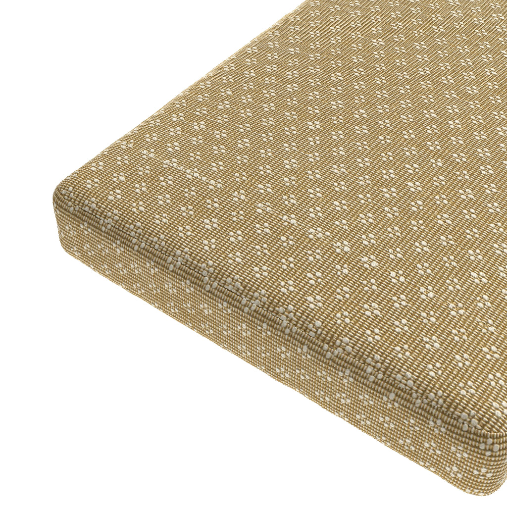 Custom Bench Cushion in Ditsy - Saddle