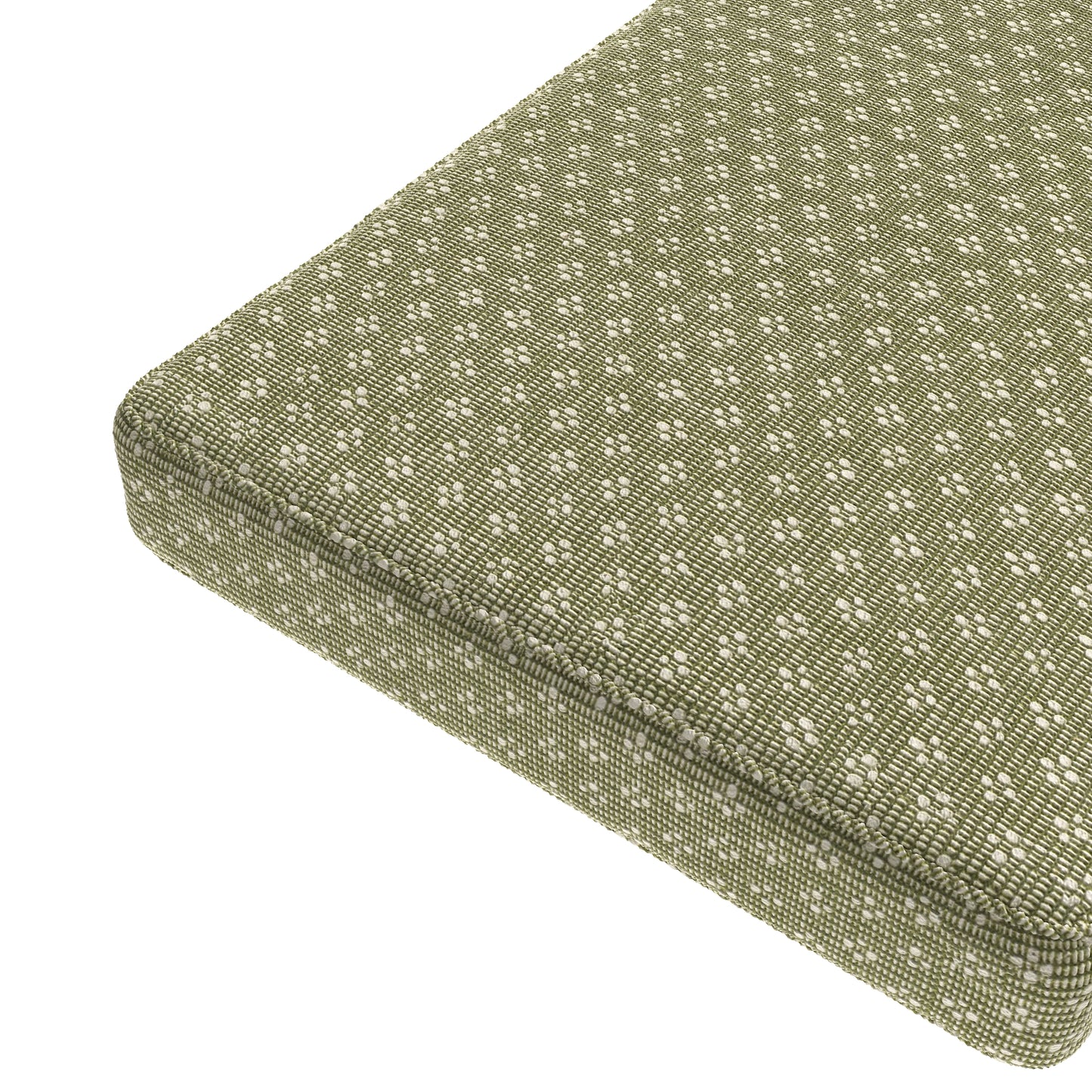 Custom Bench Cushion in Ditsy - Seaweed