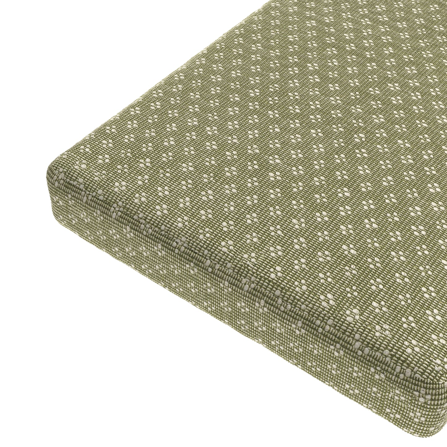 Custom Bench Cushion in Ditsy - Seaweed