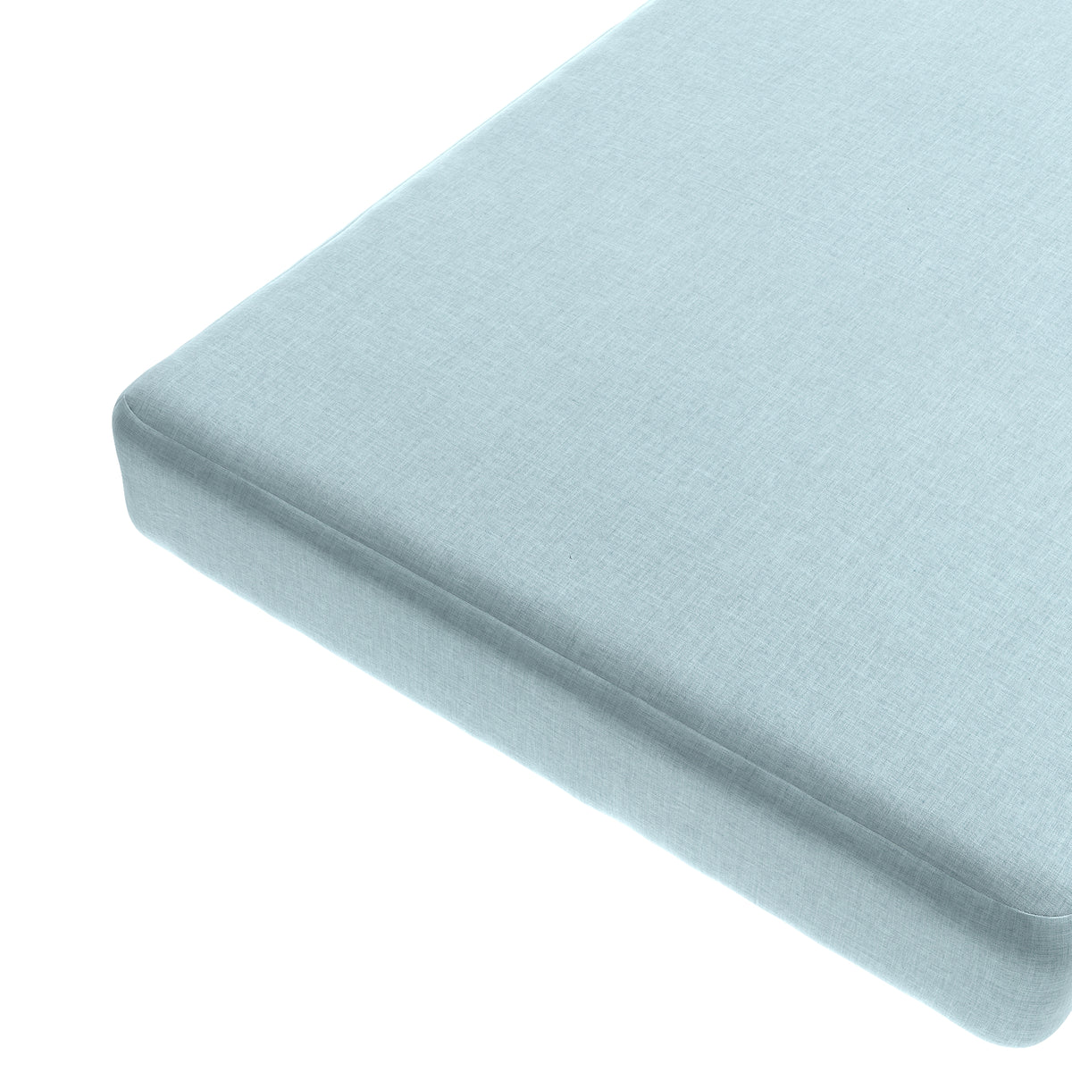 Custom Bench Cushion in Lush Linen Breeze