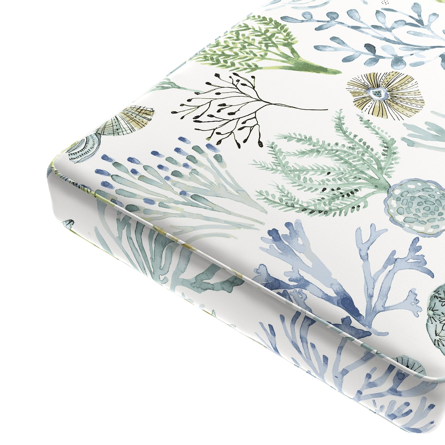 Custom Bench Cushion in Montauk - Green