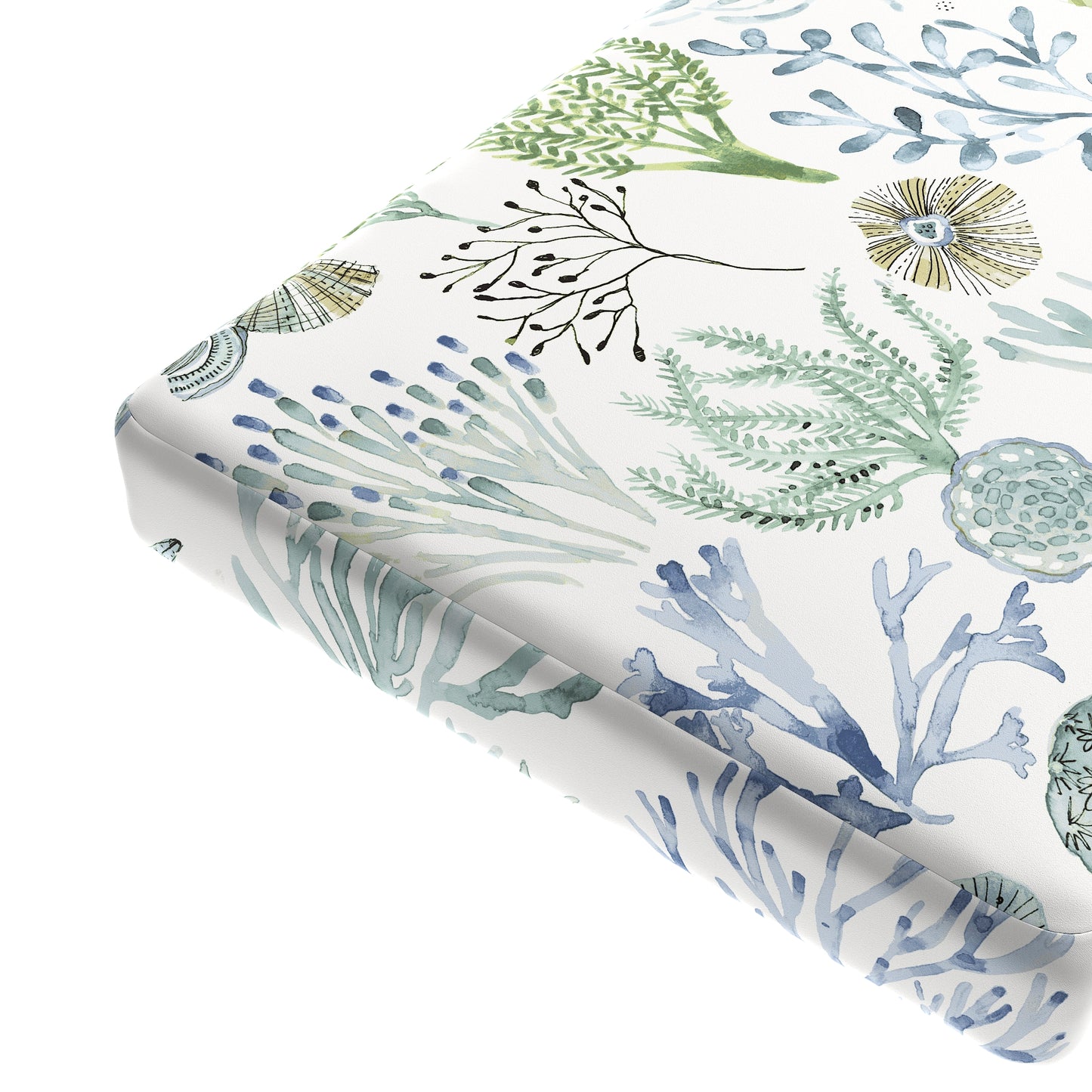Custom Bench Cushion in Montauk - Green