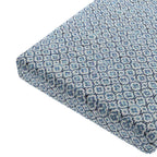 Custom Bench Cushion in Positive Print - Azure