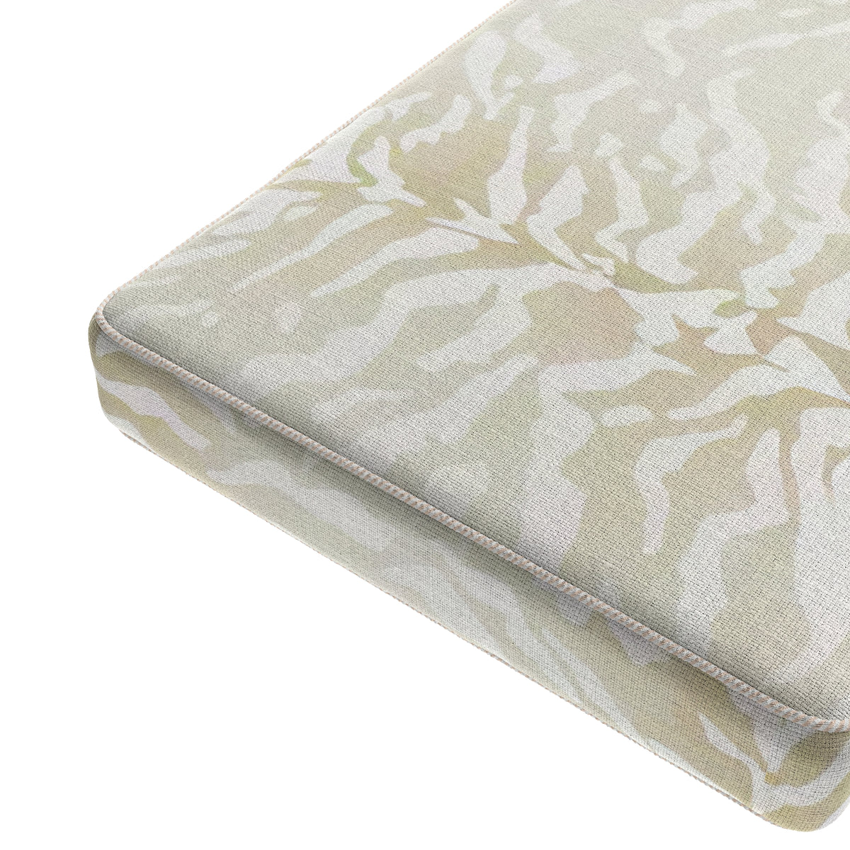 Custom Bench Cushion in Tiger - Linen