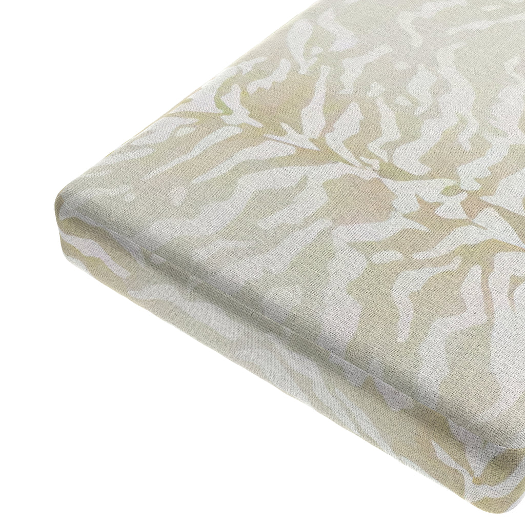 Custom Bench Cushion in Tiger - Linen