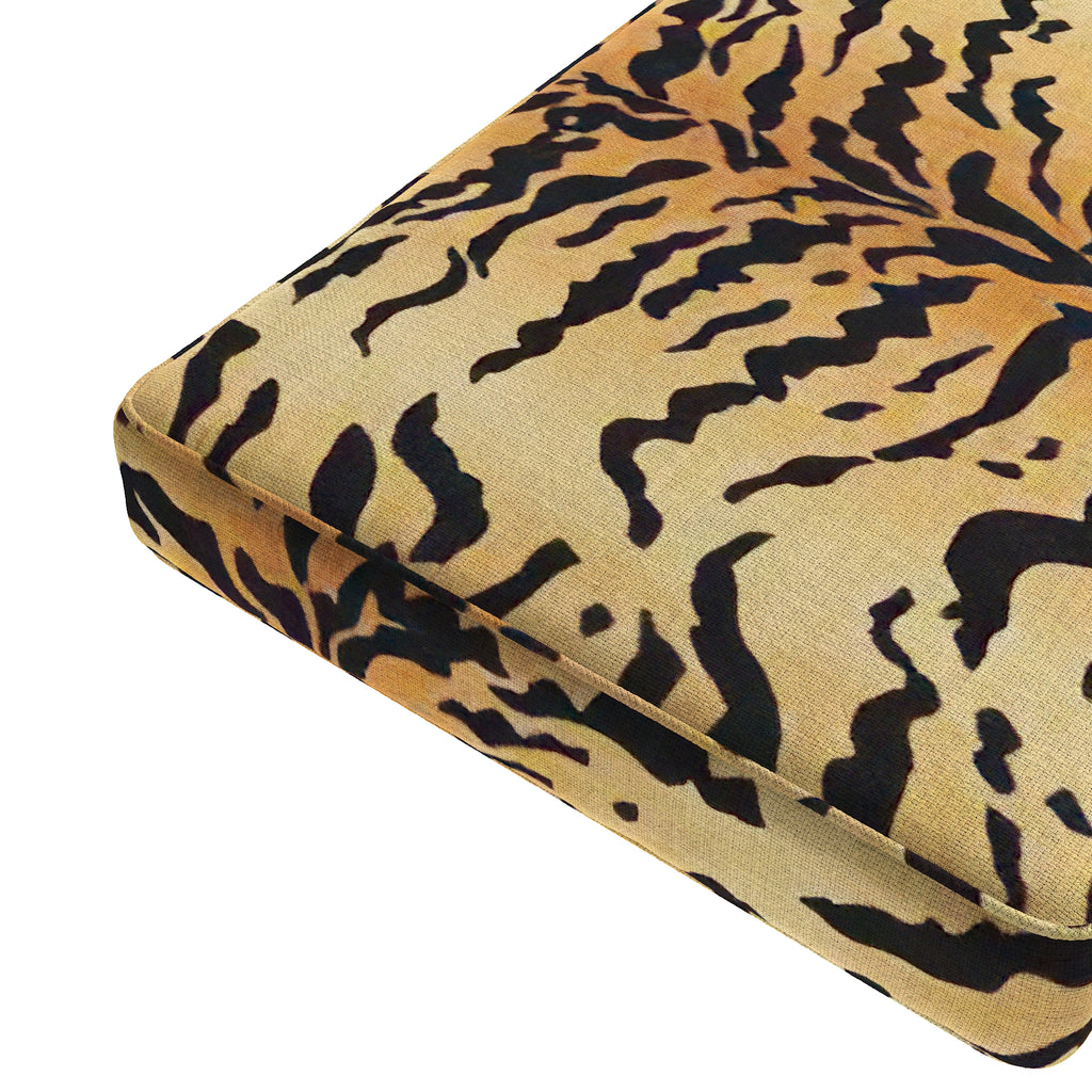 Custom Bench Cushion in Tiger - Bold