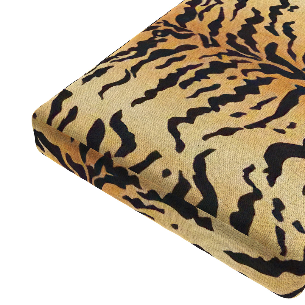 Custom Bench Cushion in Tiger - Bold