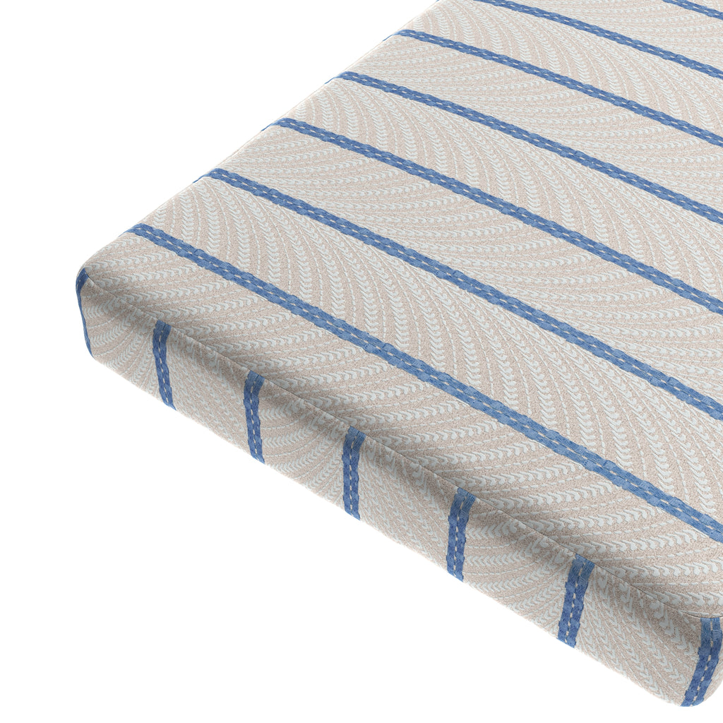 Custom Bench Cushion in Ophelia - Blue