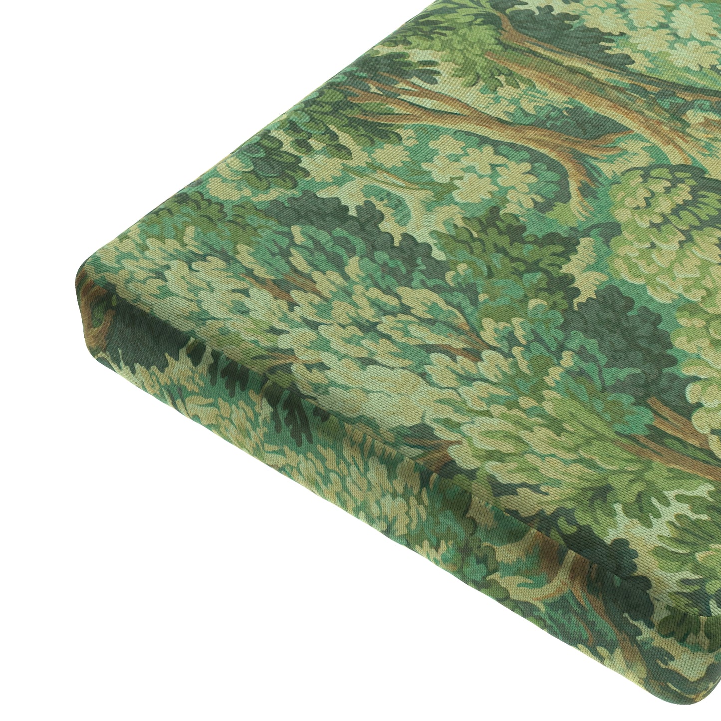 Custom Bench Cushion in Enchanted Forest - Emerald