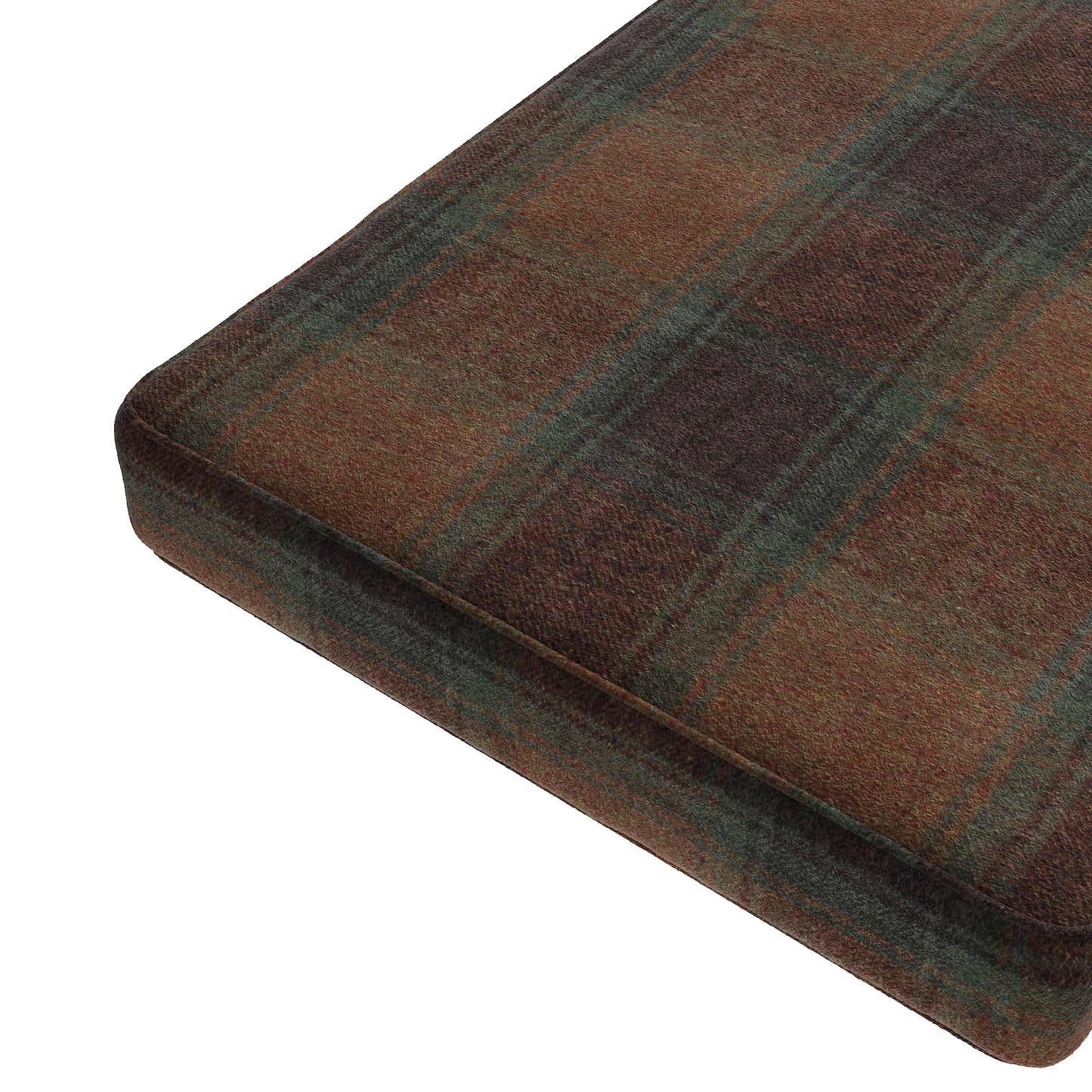 Custom Bench Cushion in Cozy Cabin - Pumpernickel