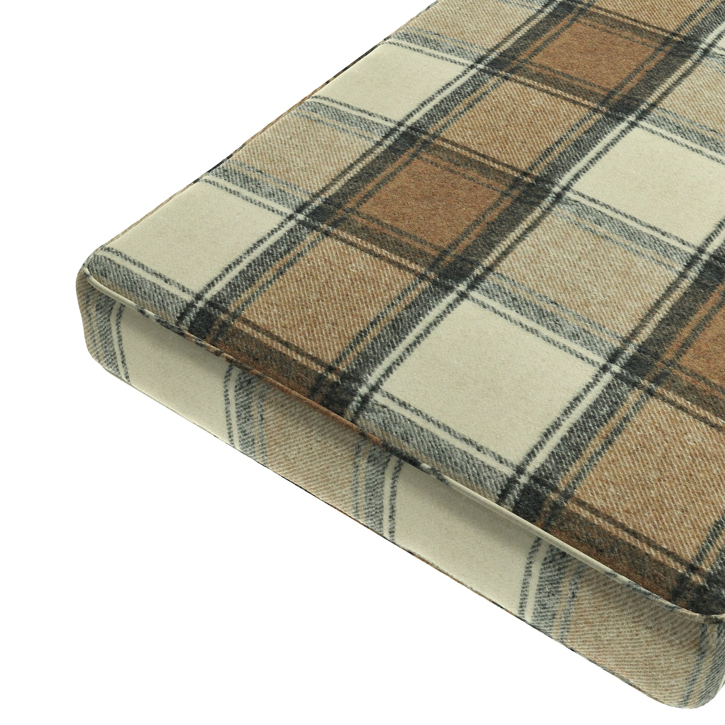 Custom Bench Cushion in Cozy Cabin - Walnut