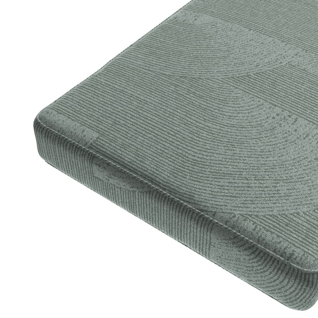 Custom Bench Cushion in Makes Waves - Dove