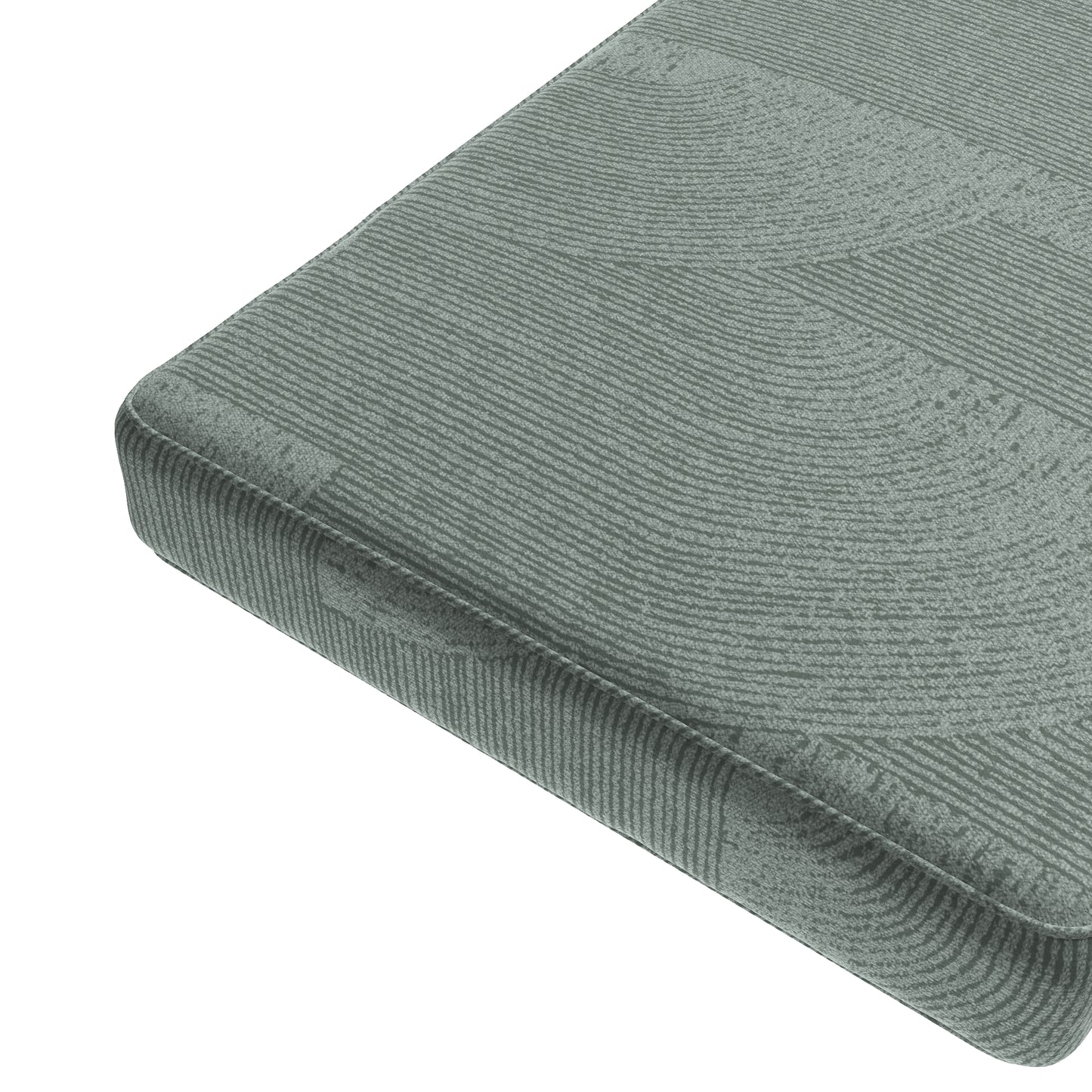 Custom Bench Cushion in Makes Waves - Dove