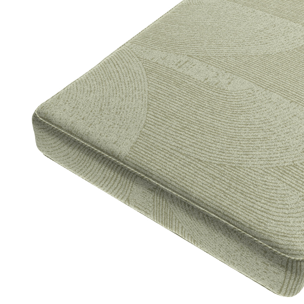 Custom Bench Cushion in Makes Waves - Parchment