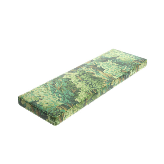 Custom Bench Cushion in Enchanted Forest - Emerald