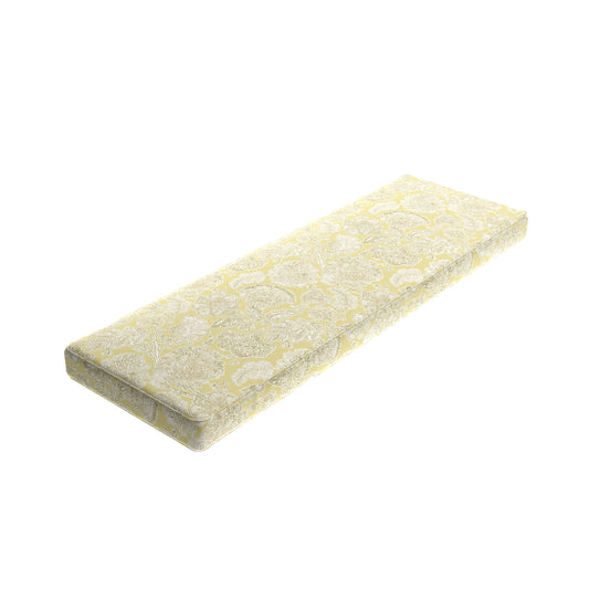 Custom Bench Cushion in English Garden - Honey