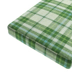 Custom Bench Cushion in Summer Plaid - Green Apple