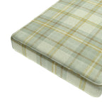 Custom Bench Cushion in Summer Plaid - Stone