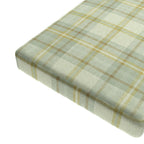 Custom Bench Cushion in Summer Plaid - Stone