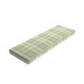 Custom Bench Cushion in Summer Plaid - Stone