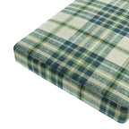 Custom Bench Cushion in Summer Plaid - Twilight