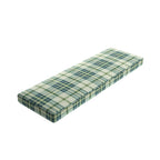 Custom Bench Cushion in Summer Plaid - Twilight
