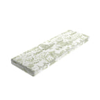 Custom Bench Cushion in Zen Garden - Jade