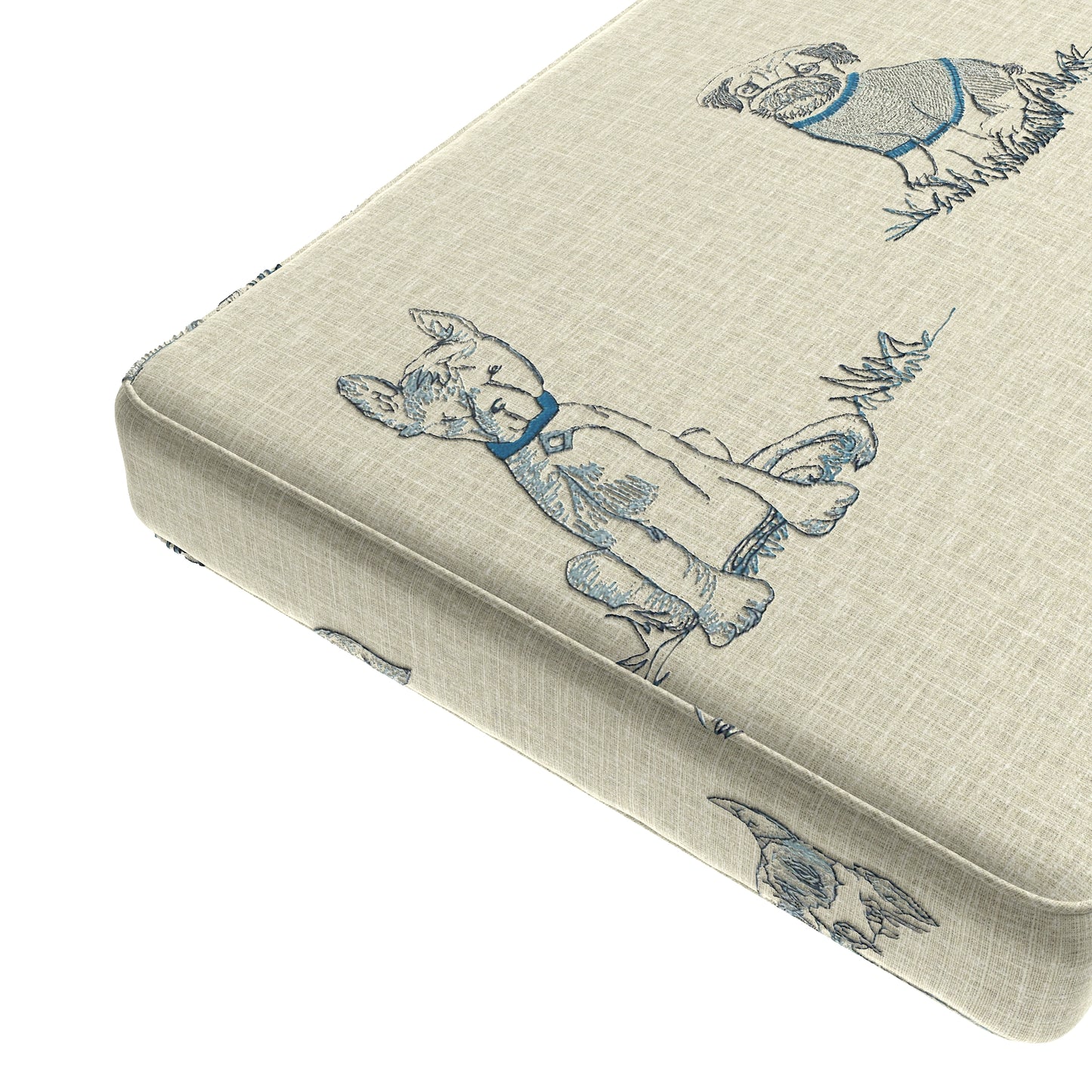 Custom Bench Cushion in Duffy - Bone