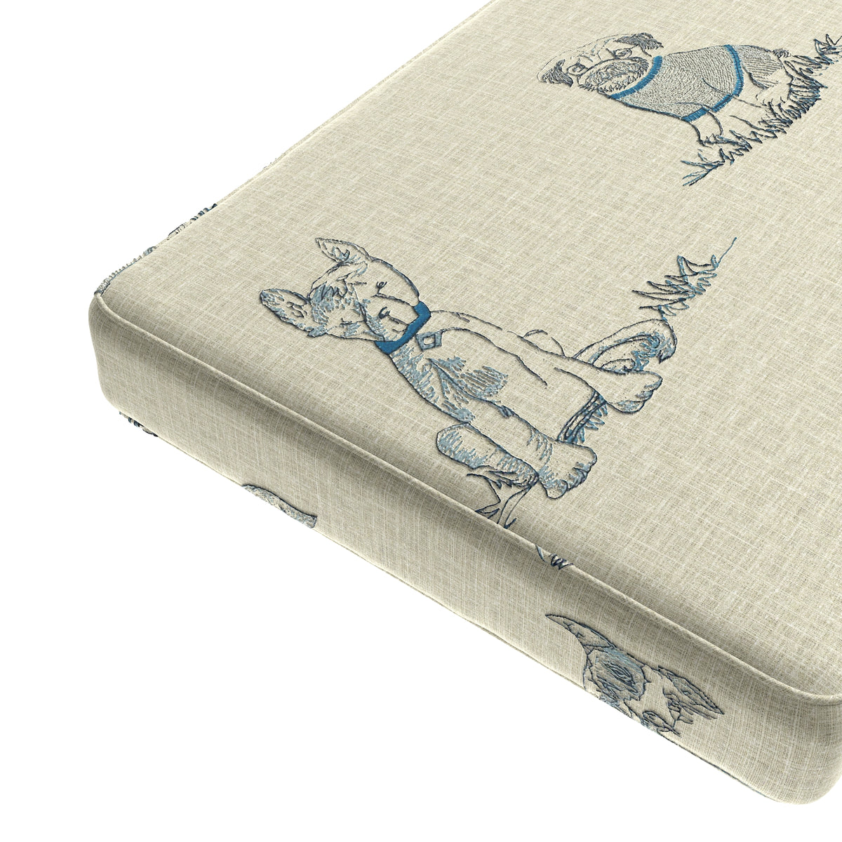 Custom Bench Cushion in Duffy - Bone