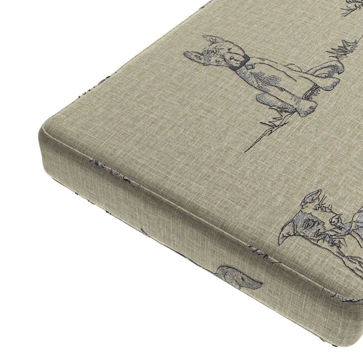 Custom Bench Cushion in Duffy - Doodle