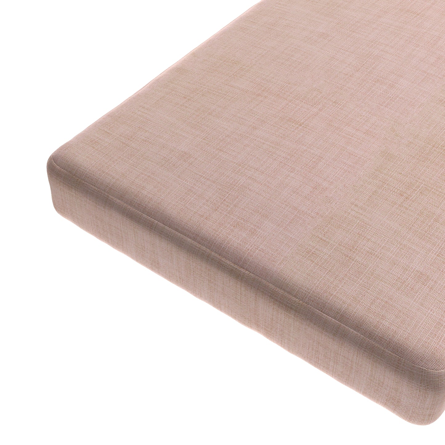 Custom Bench Cushion in Woven Cotton - Pink