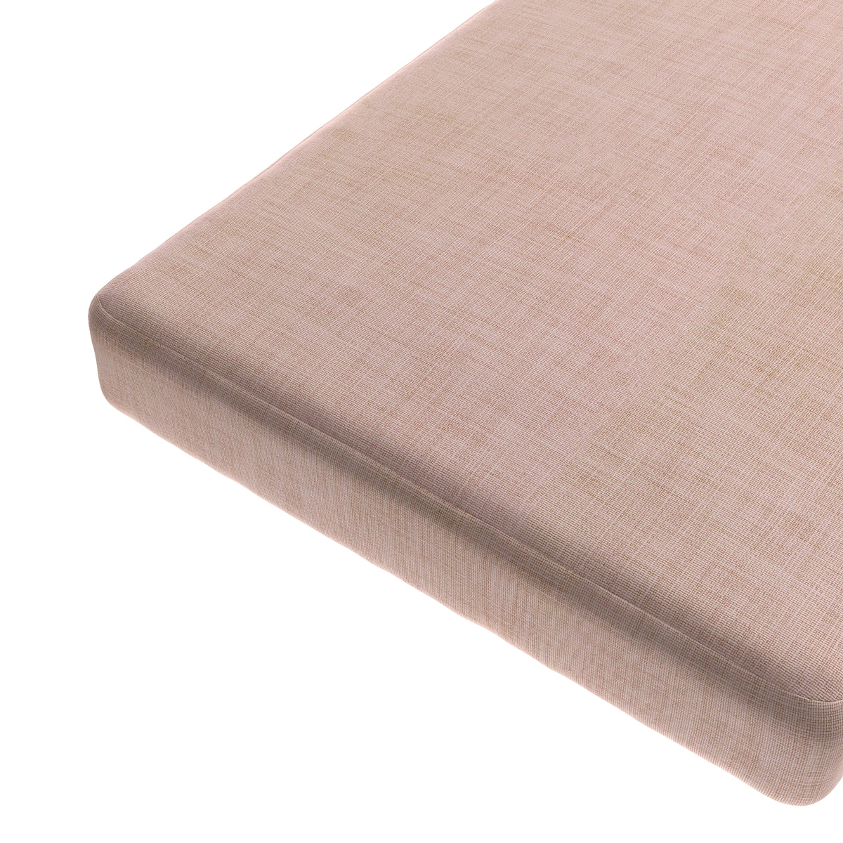 Custom Bench Cushion in Woven Cotton - Pink