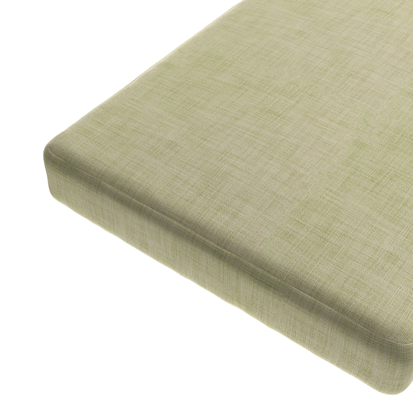 Custom Bench Cushion in Woven Cotton - Sand