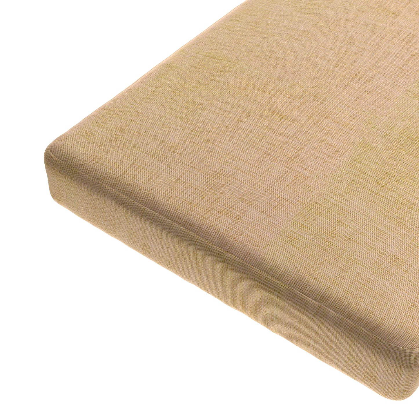 Custom Bench Cushion in Woven Cotton - Melon