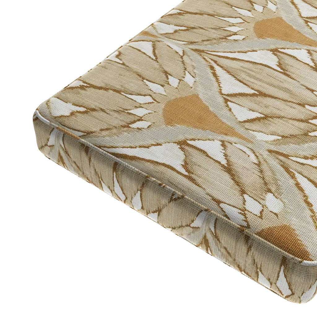 Custom Bench Cushion in Petal Press - Cinnamon