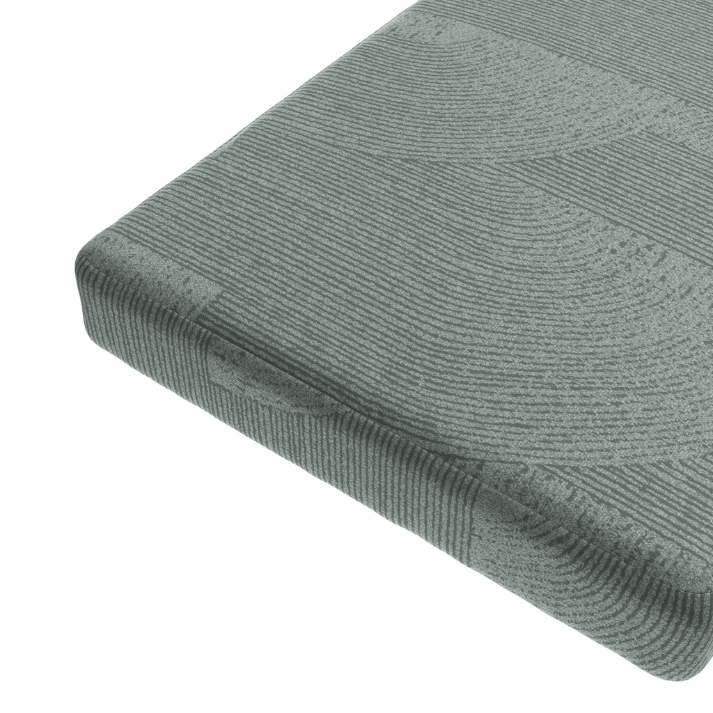 Custom Bench Cushion in Makes Waves - Dove