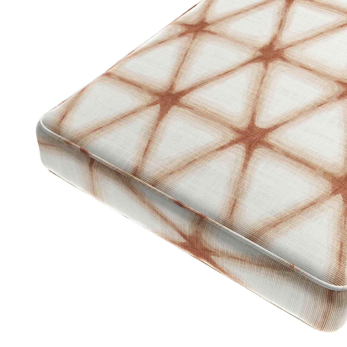 Custom Bench Cushion in Point Taken - Coral