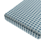 Custom Bench Cushion in Luxe Gingham - Chambray