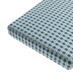 Custom Bench Cushion in Luxe Gingham - Chambray