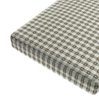 Custom Bench Cushion in Luxe Gingham - Chocolate