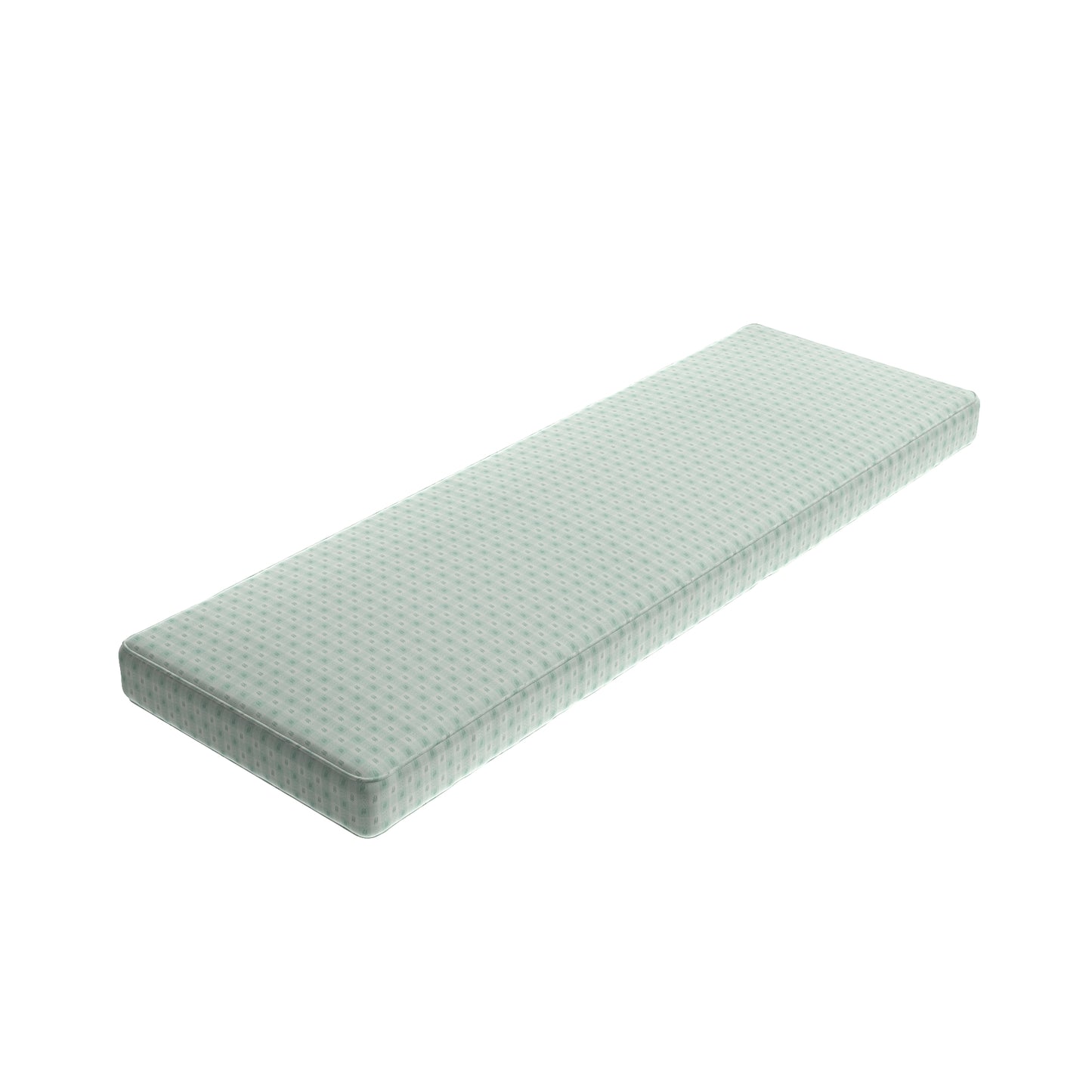 Custom Bench Cushion in Luxe Gingham - Spa