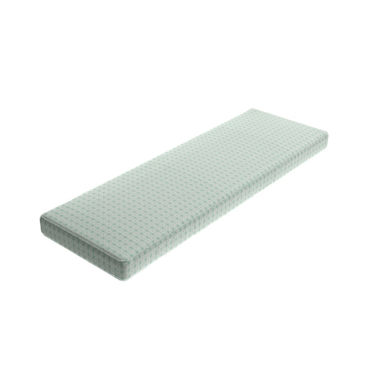Custom Bench Cushion in Luxe Gingham - Spa
