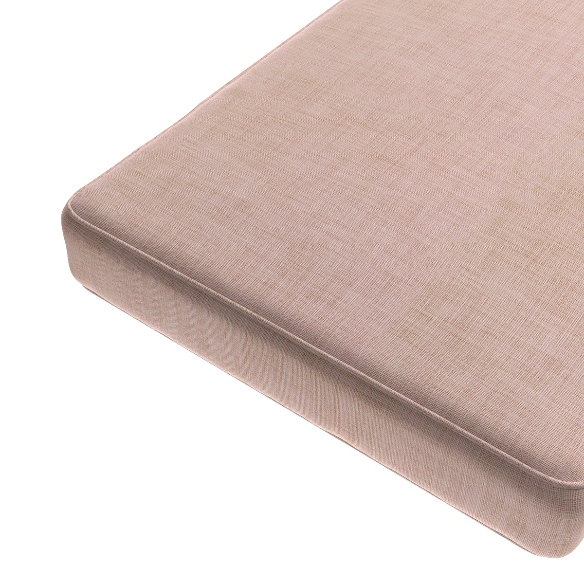 Custom Bench Cushion in Woven Cotton - Pink