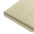 Custom Bench Cushion in Woven Cotton - Beige