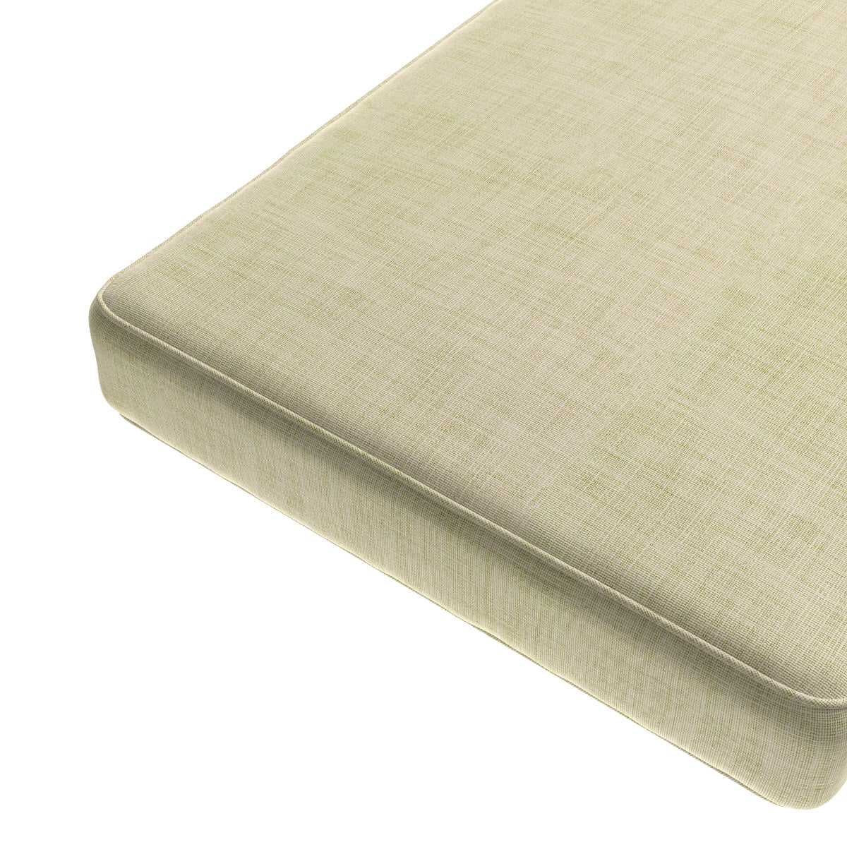 Custom Bench Cushion in Woven Cotton - Beige