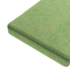 Custom Bench Cushion in Woven Cotton - Green