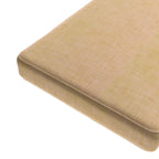 Custom Bench Cushion in Woven Cotton - Melon