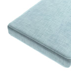 Custom Bench Cushion in Woven Cotton - Sky Blue
